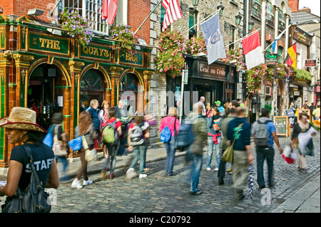 Temple Bar Area Dublin Ireland Stock Photo