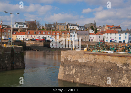 Pittenweem harbour, East neuk Fife, Scotland, March 2011 Stock Photo