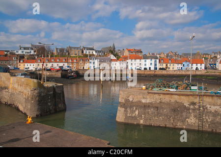 Pittenweem harbour, East neuk Fife, Scotland, March 2011 Stock Photo