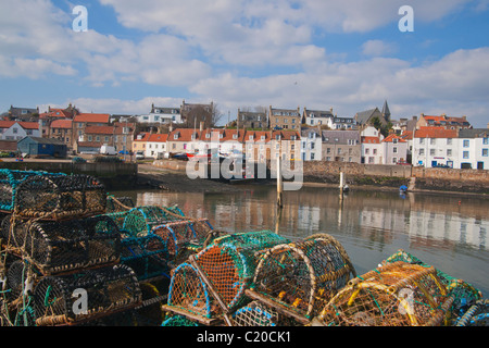 Pittenweem harbour, East neuk Fife, Scotland, March 2011 Stock Photo