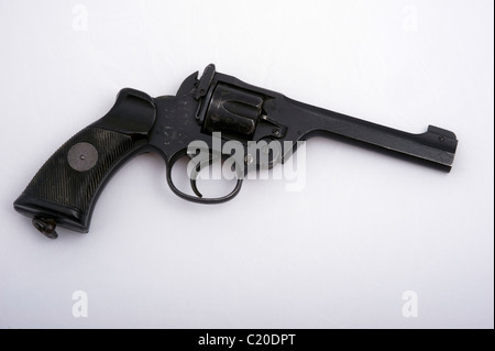 Enfield revolver No2 Mk1. British military sidearm of WW11 Stock Photo