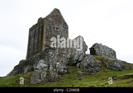 Smailholm Tower near Kelso in the Scottish Borders. Stock Photo