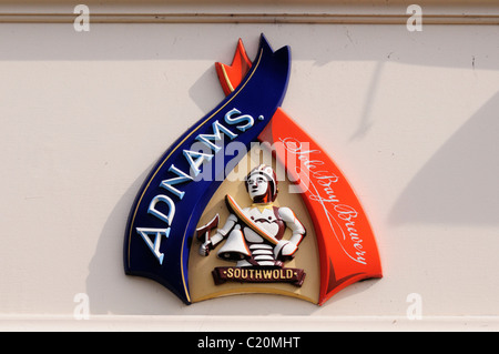 Adnams Brewery Sign, Cambridge, England, UK Stock Photo