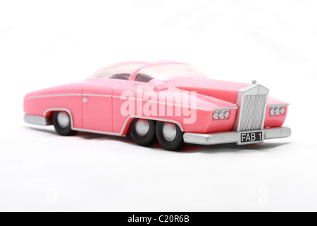 Lady Penelope's Rolls Royce toy or model from the Gerry Andersen TV puppet series Thunderbirds. Lady Penelope was the organisati Stock Photo