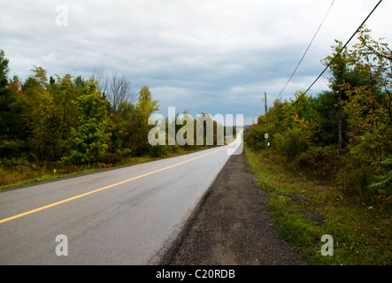 Country road leading toward the city, Gatineau QC Stock Photo