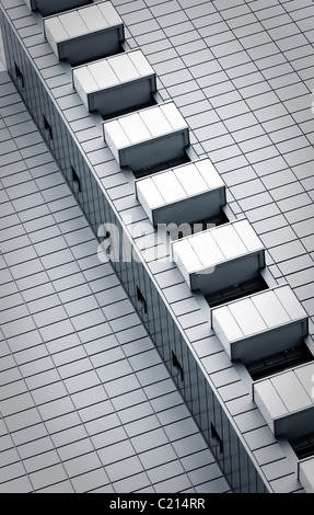 Grey modern building diagonal photo Stock Photo