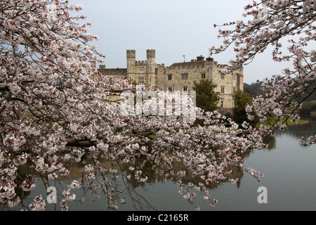 Leeds Castle in Kent in Spring Stock Photo