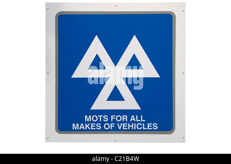 MOT / MOTs sign / logo at a garage which is also a Ministry of ...