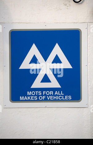 MOT / MOTs sign / logo at a garage which is also a Ministry of ...