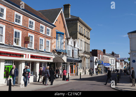 Petersfield town centre high street Stock Photo