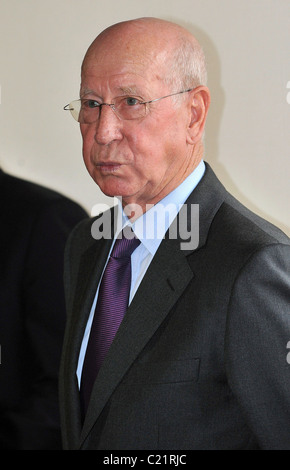 Sir Bobby Charlton FIFA World Cup education for every child campaign launch held at the Emirates Stadium. London, England - Stock Photo