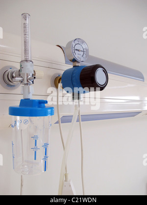 Apparatus of oxygen in a modern hospital Stock Photo