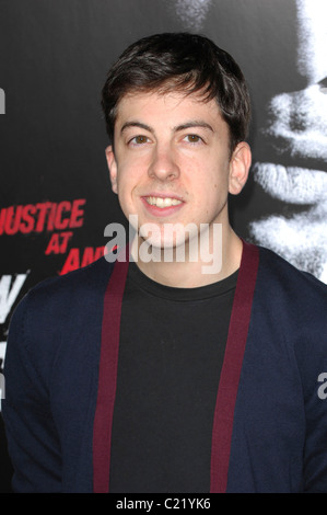 Christopher Mintz-Plasse Premiere screening of 'Law Abiding Citizen' held at The Grauman's Chinese theatre Los Angeles, Stock Photo