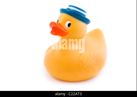 object on white - duck toy close up Stock Photo