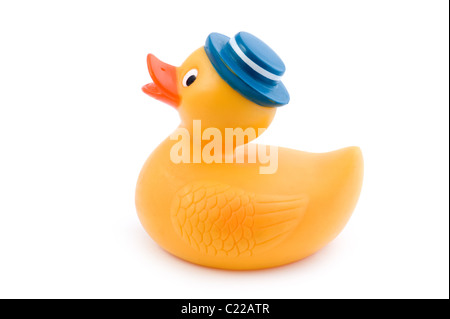 object on white - duck toy close up Stock Photo