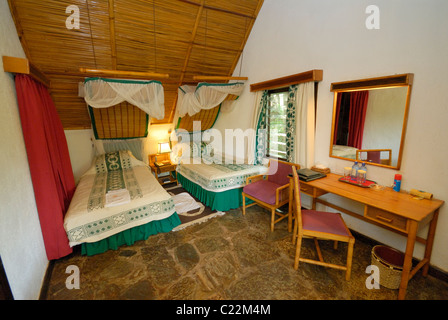 sleeping room in Samburu Serena Lodge, Samburu National Park, Kenya, Africa Stock Photo