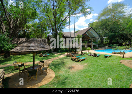 Samburu Serena Lodge, Samburu National Park, Kenya, Africa Stock Photo