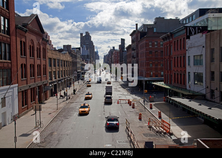 View from the High LIne Park, Chelsea, Manhattan, New York, USA Stock Photo