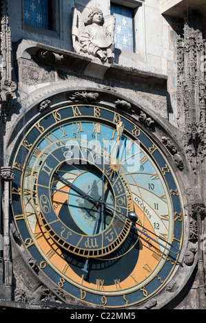 Orloj - astronomical clock in Prague, Czech republic Stock Photo