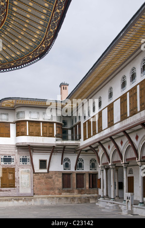 Courtyard of the Favourites in Harem section,Courtyard of the Favourites Stock Photo