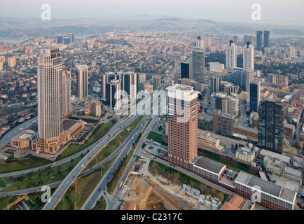 Levent is a business districts of Istanbul ,Turkey Stock Photo