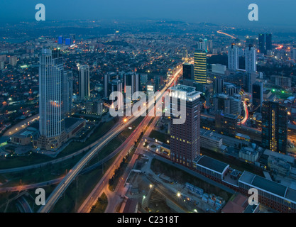 Levent is a business districts of Istanbul ,Turkey Stock Photo