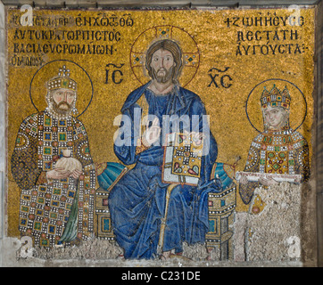 Empress Zoe mosaics,Hagia Sophia in istanbul,Turkey Stock Photo