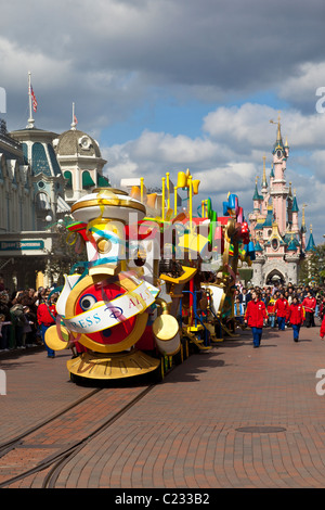 Main Street parade Euro Disneyland Paris France. Studio Lupica Stock Photo