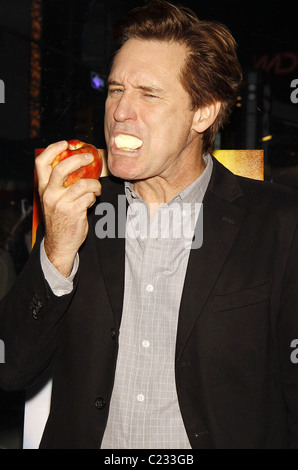 Bill Pullman plays a teacher and bites into an apple Opening Night after party for the Broadway play 'Oleanna'  held at Blue Stock Photo