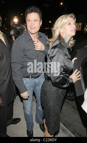 Donny Osmond and his wife Debbie Osmond arrive at 'Millions of