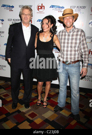 Jerry Springer, Barbara Padilla and Kevin Skinner Event for 'Americas Got Talent' benefitting Keep Memory Alive at the Planet Stock Photo