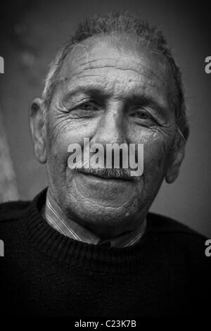 Portrait of Turkish old man, Antalya, Turkey Stock Photo