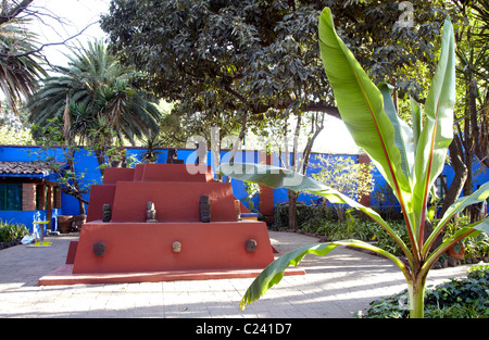 The Frida Kahlo Museum in San Angel Mexico Stock Photo