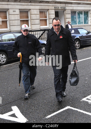 Matt Lucas and David Furnish arriving at The King Edward VII Hospital to Elton John London, England - 03.11.09 Mandatory Stock Photo