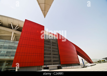 The Olympic sports center in Nanjing, China. Nanjing will host the 2014 youth Olympics. Stock Photo