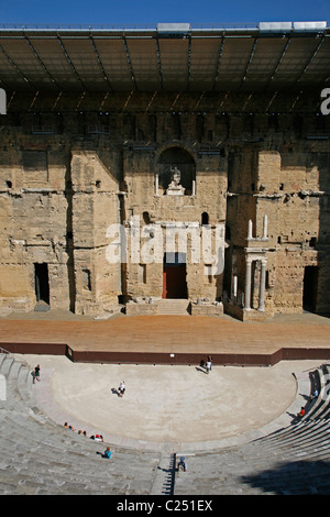 Theatre Antique Roman theatre in Orange, Vaucluse, Provence, France. Stock Photo