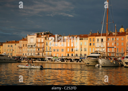 Yachts and boats at the port, St. Tropez, Var, Provence, France. Stock Photo