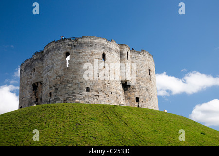 Cliffords Tower  in York City, East Yorkshire Stock Photo