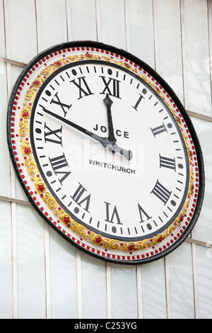 The clock inside Lime St Railway Station, Liverpool Stock Photo