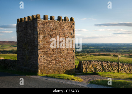 Jubilee Tower on the edge of the Forest of Bowland, Lancashire Stock Photo