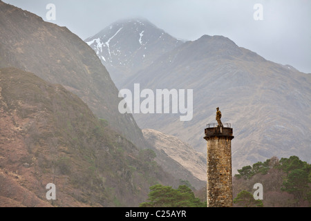 Glenfinnan monument Inverness-shire Highland Scotland GB UK EU Europe Stock Photo