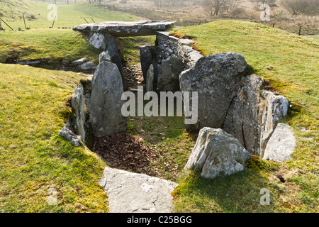 Capel Garmon burial chamber in Wales Stock Photo