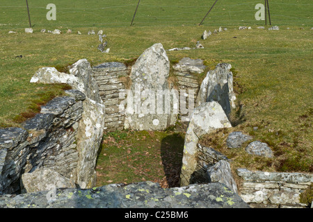 Capel Garmon burial chamber in Wales Stock Photo