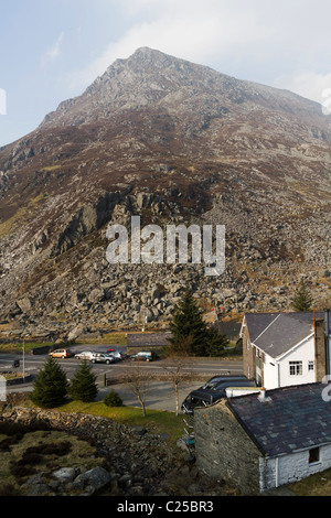Pen Yr Ole Wen in Wales Stock Photo
