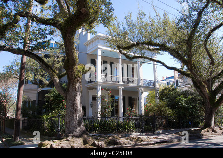 Famous Brevard-Rice House, former home of Anne Rice, in Garden District of New Orleans Stock Photo