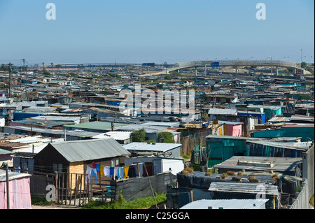 Khayelitsha Township in Cape Town in South Africa. Slum Poverty Poor ...