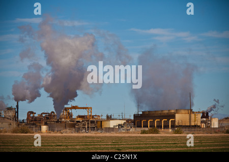 Geothermal electric power plant Niland, CA. Stock Photo