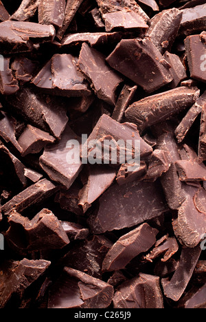 chocolate chunks and peaces Stock Photo