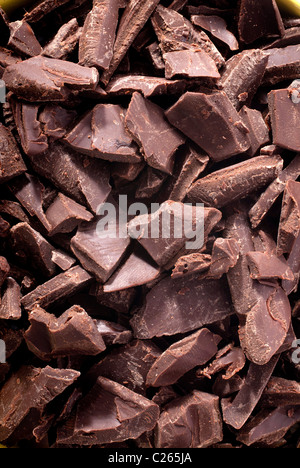 chocolate chunks and peaces Stock Photo