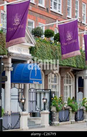 The Goring Hotel in Beeston Place, Belgravia, London, England. Stock Photo